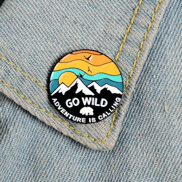 NEW Go Wild Adventure Is Calling | Metal Enamel Pin - Picture 3 of 6